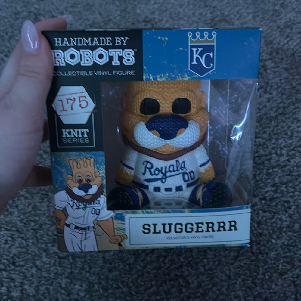Kansas city royals slugger collectable vinyl figure from the knit series